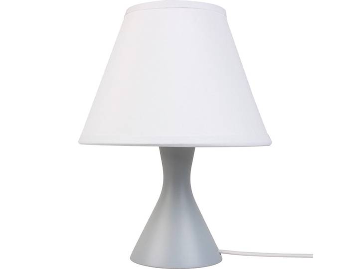 Nachttischleuchte Bois, Grau, Holz, 23 cm, Lampen & Leuchten, Leuchtenserien