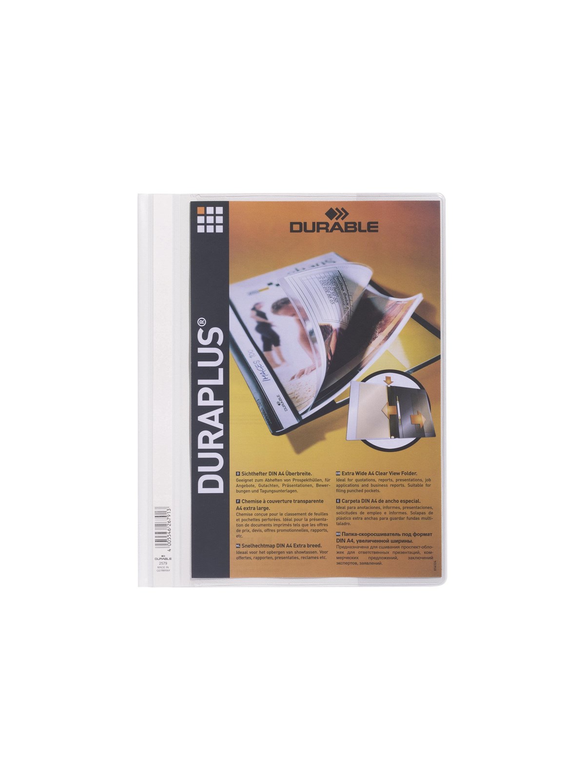 DURABLE DURAPLUS - report file - for A4 - white