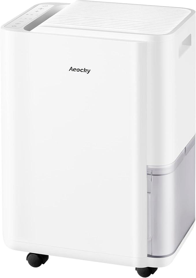 Luftentfeuchter 25L/Tag für Zuhause, für Räume bis 200m? (50m?), Smarter Kompressor-Luftentfeuchter mit Ablaufschlauch, für Schlafzimmer, Badezimmer, Keller