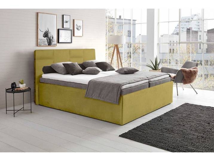Halmon Schlafkomfort Betten Polsterbett Damas (Seitenhöhe 32cm, Wahlweise mit oder ohne Matratze), In verschiedenen Größen und Farben, Seitenhöhe in 32 oder 40 cm