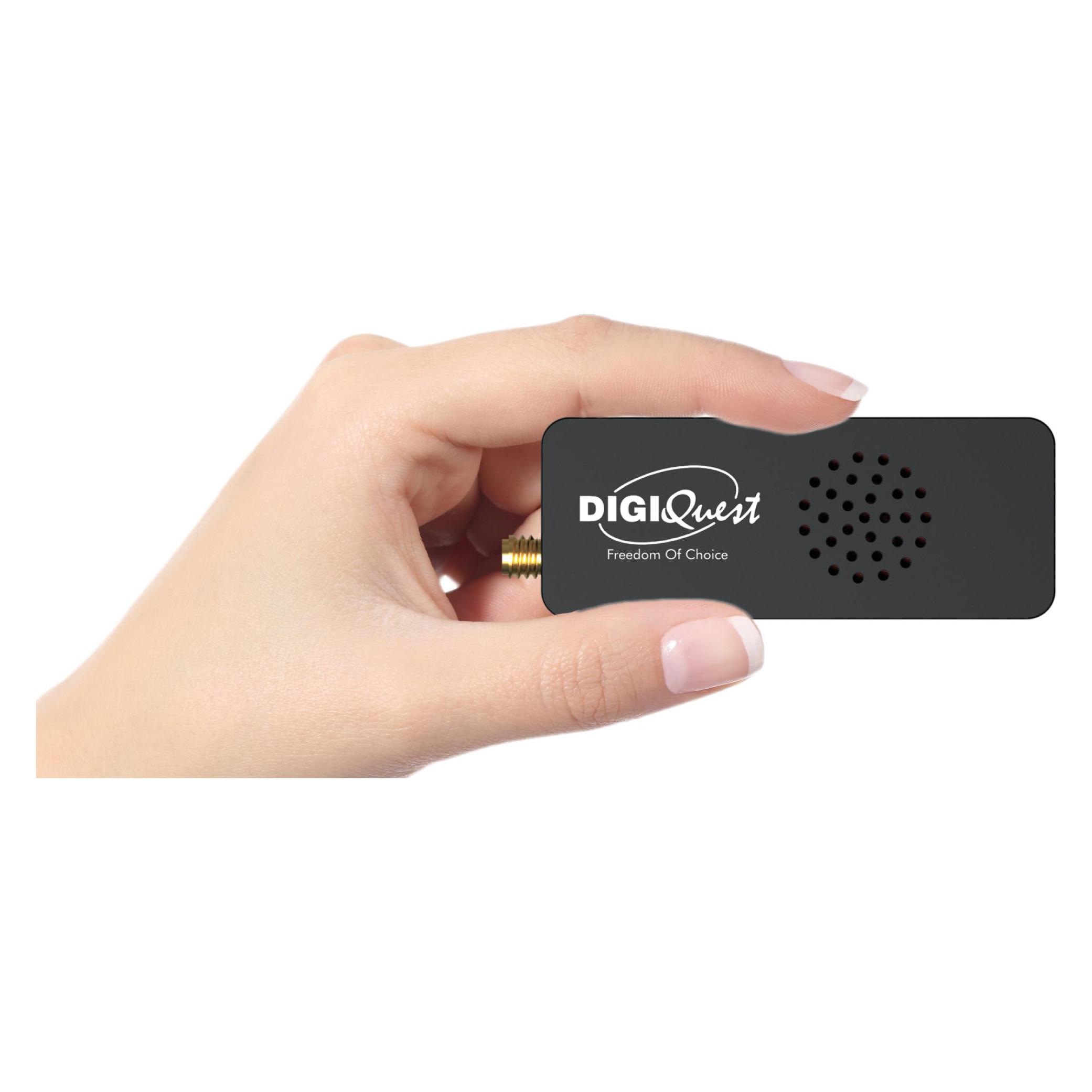 Digiquest Digitaler terrestrischer Receiver Stick Dvb-t2 voll (DVB-T2) (RICD1244)