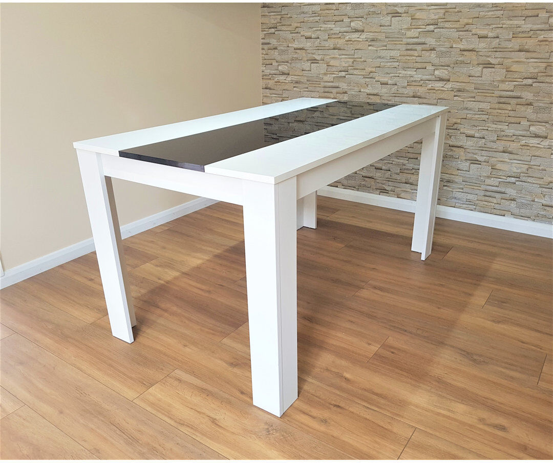 Wade Logan Rumley Dining Set White 75cm H x 117cm W x 77cm D