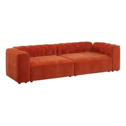 Portobello Bigsofa Mansfield Cord Aperol