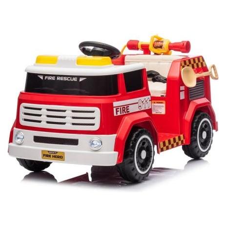 Es-toys Kinderfahrzeug - Elektro Auto "Feuerwehr" - 12V7AH Akku, 4 Motoren - Fernsteuerung, MP3 + Si (55649971)