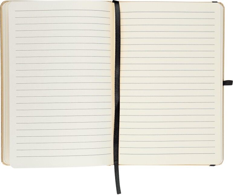 Carnet A5 personnalisé en kraft avec effet miroir Haze noir