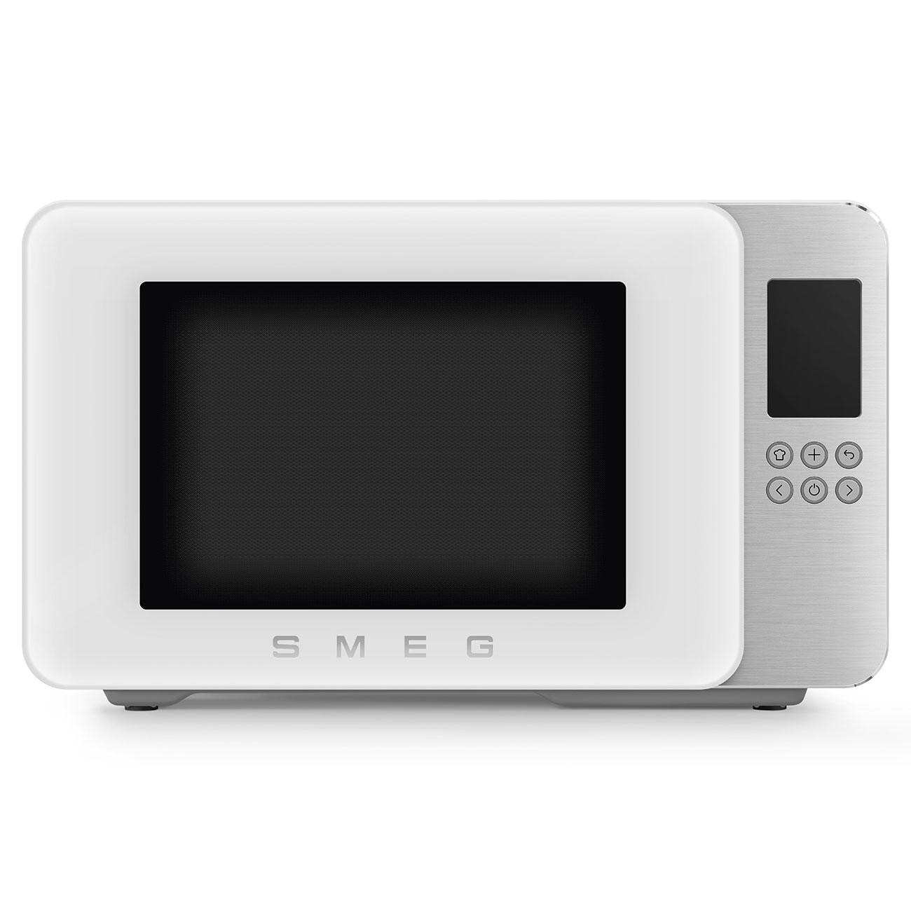 SMEG MOC01WHMEU Kombi-Tisch-Mikrowelle + Grill Weiß-Matt-Aluminium 900 W