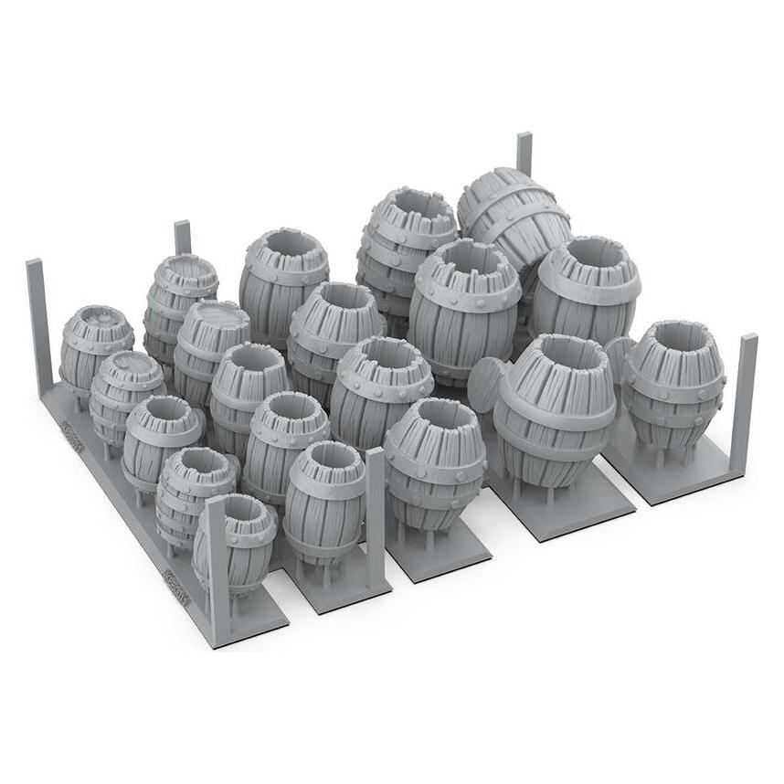 AK Interactive WOOD BARRELS - BASING BITS 32 pieces (AKBIT0011)