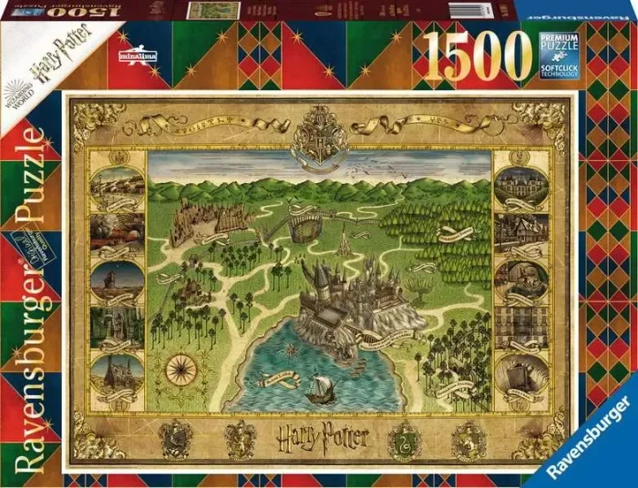 Ravensburger Puzzle Hogwarts Karte (1500 Teile)