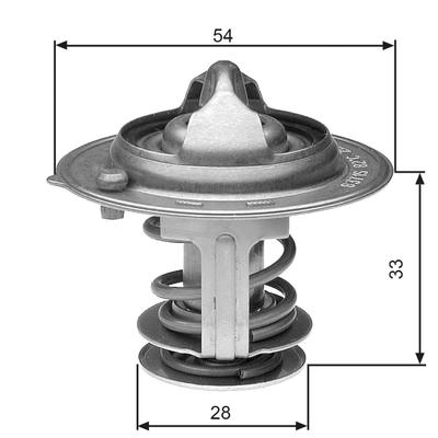 GATES Thermostat, Kühlmittel TH29882G1 für STANDARD AUTOMOBILE KIA GENESIS HYUNDAI (BEIJING)