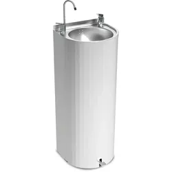 MOBINOX-Säulenwasserquelle mit Pedal 350x300x850 mm.
