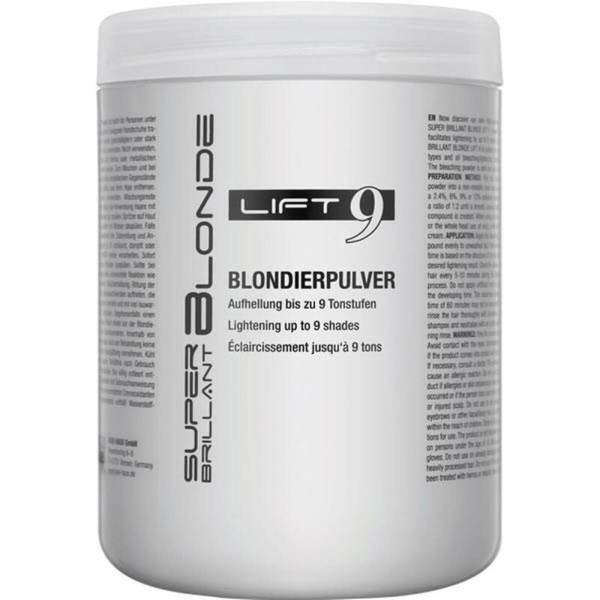 HAIR HAUS GmbH Super Brillant Blond Lift 9 Blondierpulver Dose 500g