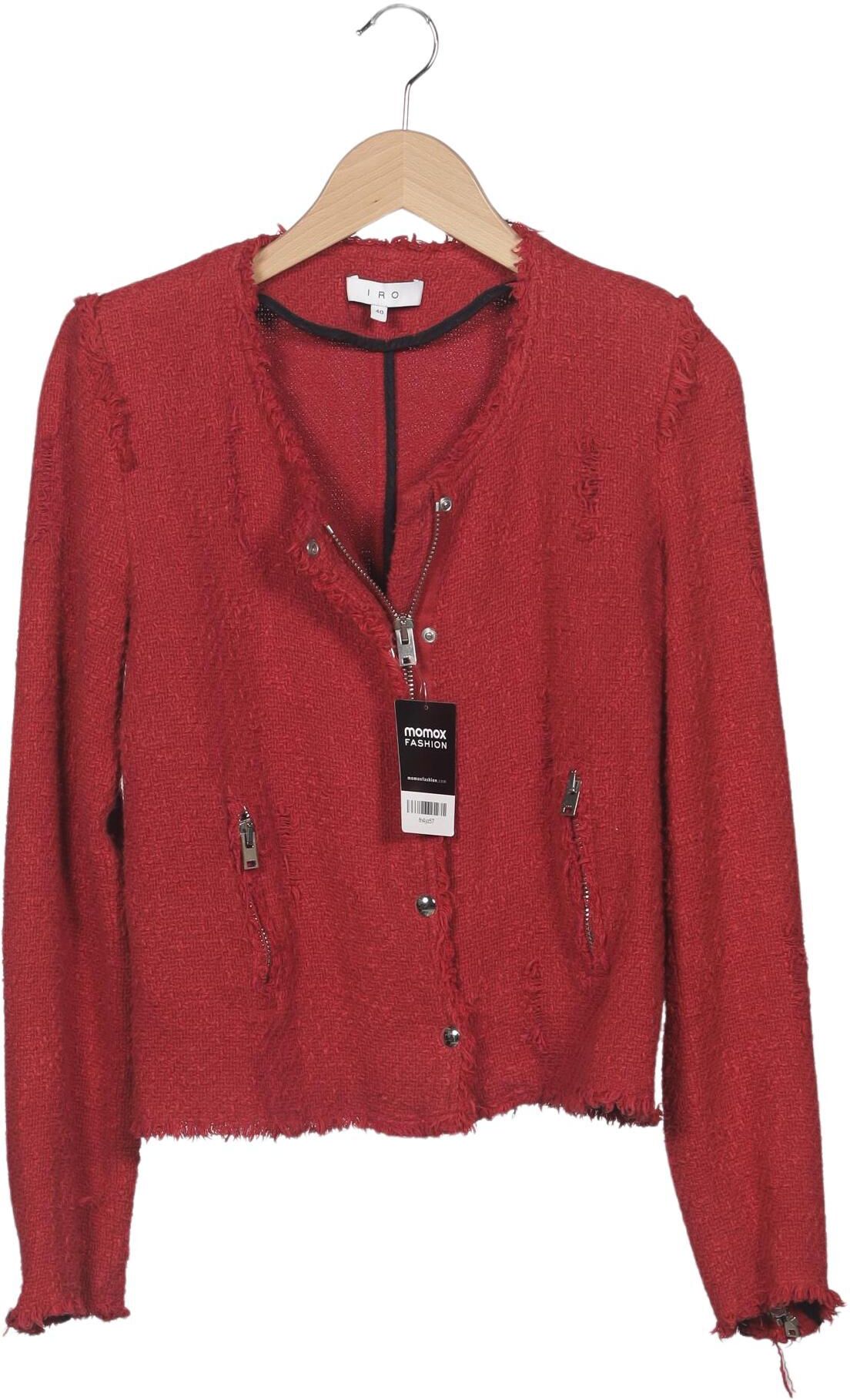 Iro Damen Jacke, Rot, Gr. EU 40, Baumwolle - Second Hand
