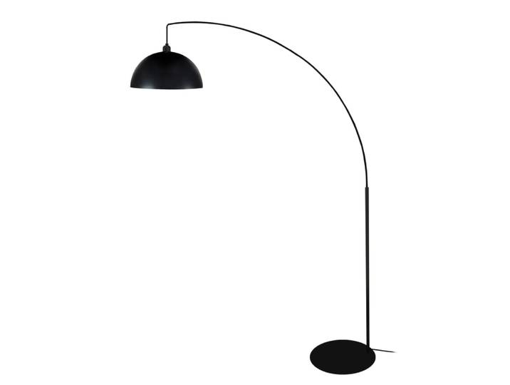 Lampadaire métal noir abat-jour noir