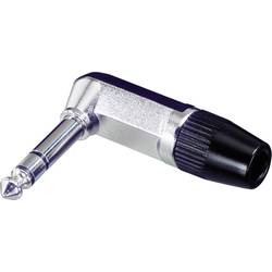 Rean AV NYS208 Klinken-Steckverbinder 6.35 mm Stecker, gewinkelt Polzahl: 3 Stereo Silber, Schwarz 1 St.