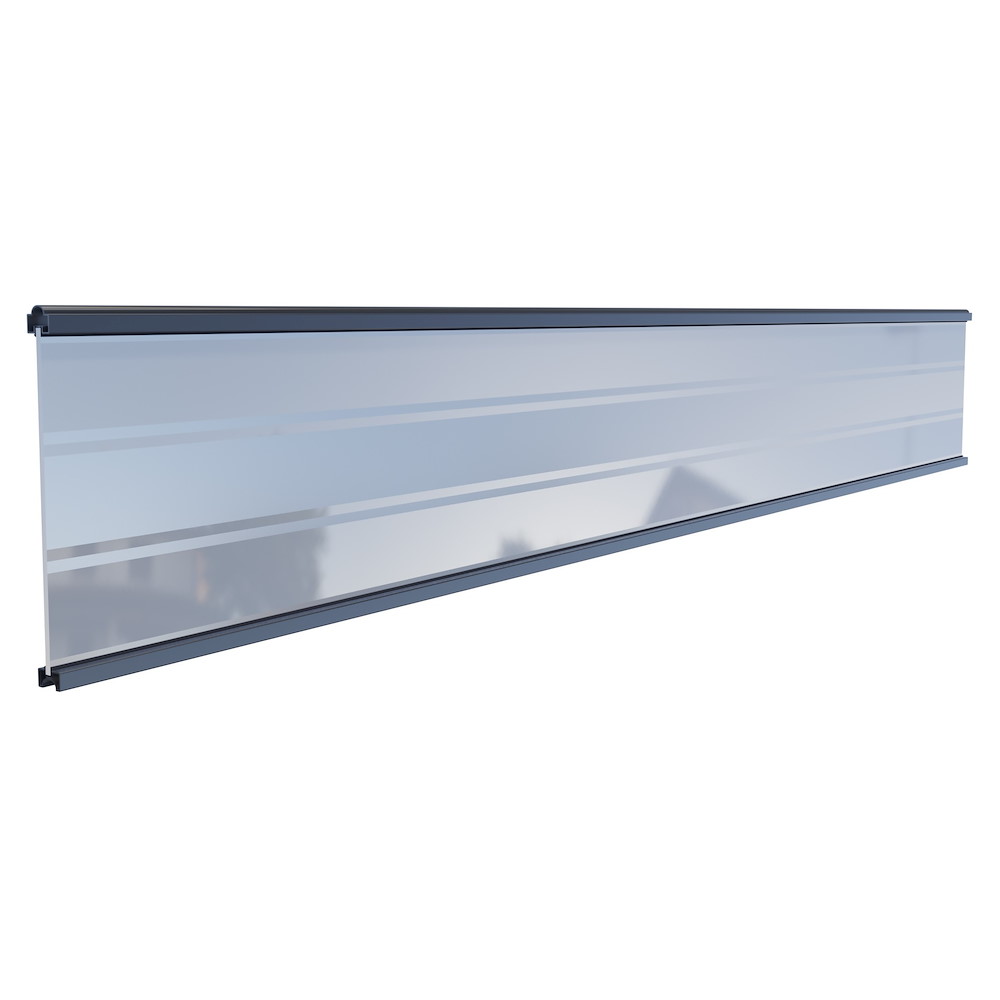 TETZNERJENT TJÖRN WPC-Steckzaunsystem Glasfüllung, 6 x 206 x 1793 mm 16971257