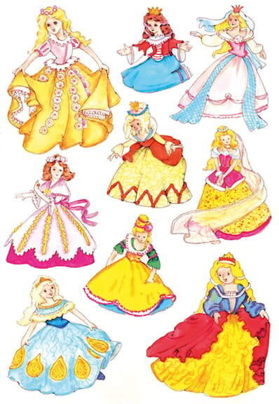 Herma stickers Decor prinsessor (3) 10st
