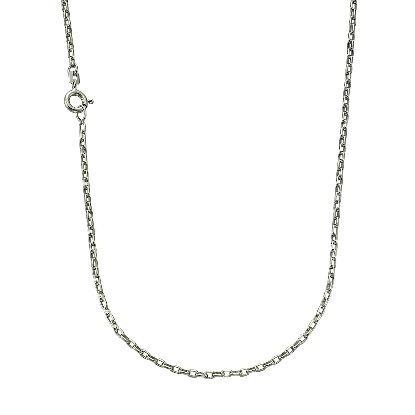 Zeeme Basic Halskette 925 Silber Ankerkette 45cm