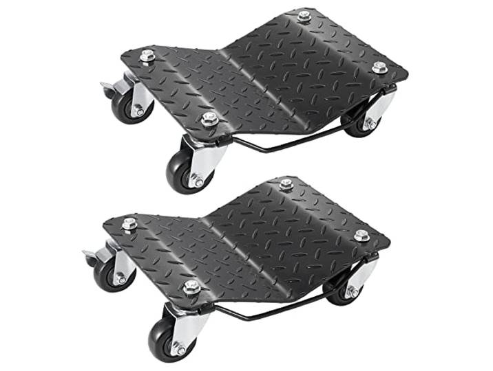 VEVOR Wheel Dolly, 3000 lbs auto bewegende dolly, wiel dolly autoband spel set van 2 stuks, zware autoband Dolly Cart bewegende auto's, vrachtwagens, aanhangwagens, motorfietsen en boten