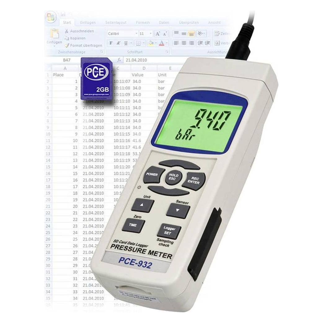 PCE Instruments Druckmessgerät Hochdruckmessgerät (Druckmessgerät) (PCE-932)