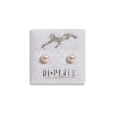 Paar Ohrstecker DI PERLE "Damen Perlenschmuck 925 Silber Süsswasser Perlen Ohrstecker", weiß, Ohrringe, Damen, Damen, Silber 925 (Sterlingsilber), Damen Perlenschmuck