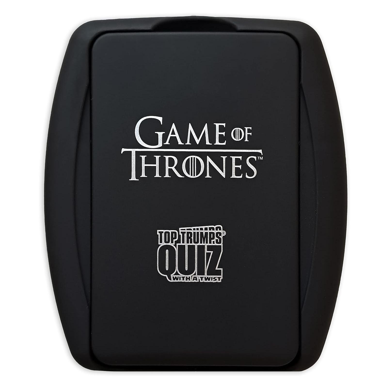 Winning Moves WIN64206 - Top Trumps Quiz Game of Thrones (DE), 2 Spieler, ab 12 Jahren (DE-Ausgabe) (Deutsch, 2 Spieler) (WIN64206)