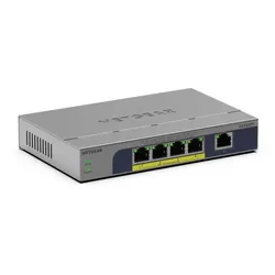 NETGEAR GS105PP Unmanaged Gigabit Ethernet (10/100/1000) Power over Ethernet (PoE) Desktop-/Wandmontage Grau