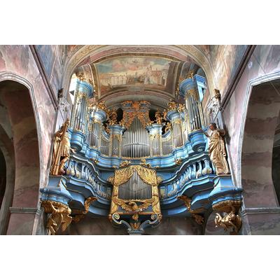 Fototapete PAPERMOON "ARCHITEKTUR-KATHEDRALE BAROQUE FASSADE ORGAN KIRCHE", bunt, B:3m L:2,23m, Vlies, Tapeten