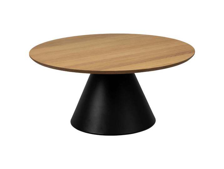 Mid.you Couchtisch, Natur, Holz, Metall, Eiche, rund, konisch, 85x40x85 cm, FSC Mix, Wohnzimmer, Wohnzimmertische, Couchtische