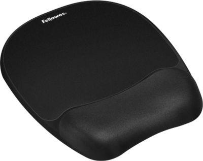 Fellowes Mauspad mit Handgelenkauflage, mit Memory Foam, schwarz