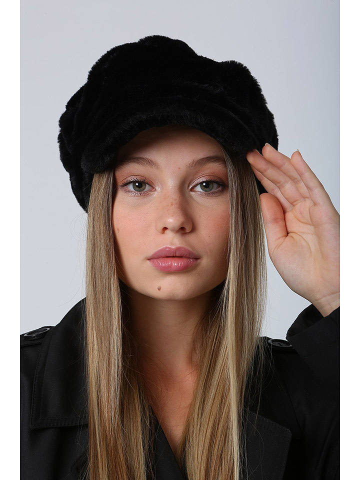 Lucky Bees Cap in Schwarz - onesize