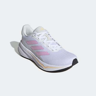 Laufschuh ADIDAS PERFORMANCE "RESPONSE", Damen, Gr. 41, orange (cloud weiß, bliss lila, orange tint), Synthetik, Textil, Schuhe Laufschuh