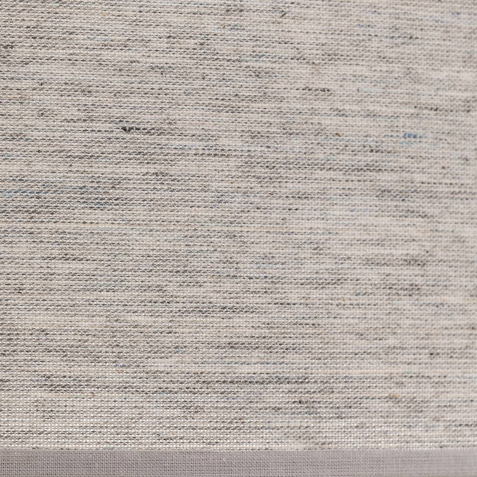 Lampenschirm Roller, grau, Ø 50 cm, Höhe 24 cm Roller Duolla, alu / grau / zink, Textil / Stoff / Seide
