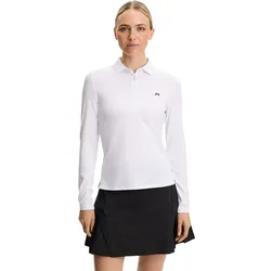J. LINDEBERG Polo Flor, Langarm, weiss