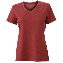 Damen Heather T-Shirt "JN973" - XL - wine-melange