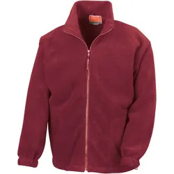 Result Herren Schwere Fleece Jacke Sweatjacke R036X burgundy S