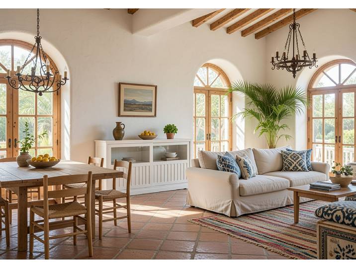 Enfilade cannelée - Type B 161 x 87 x 46cm Blanc/Pin blanc