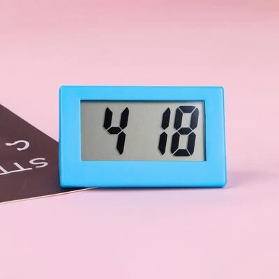 Universal Stock Lumi Mini LED Desk Clock Portable Digital Desk Clock For Home, Office & Bedroom blue