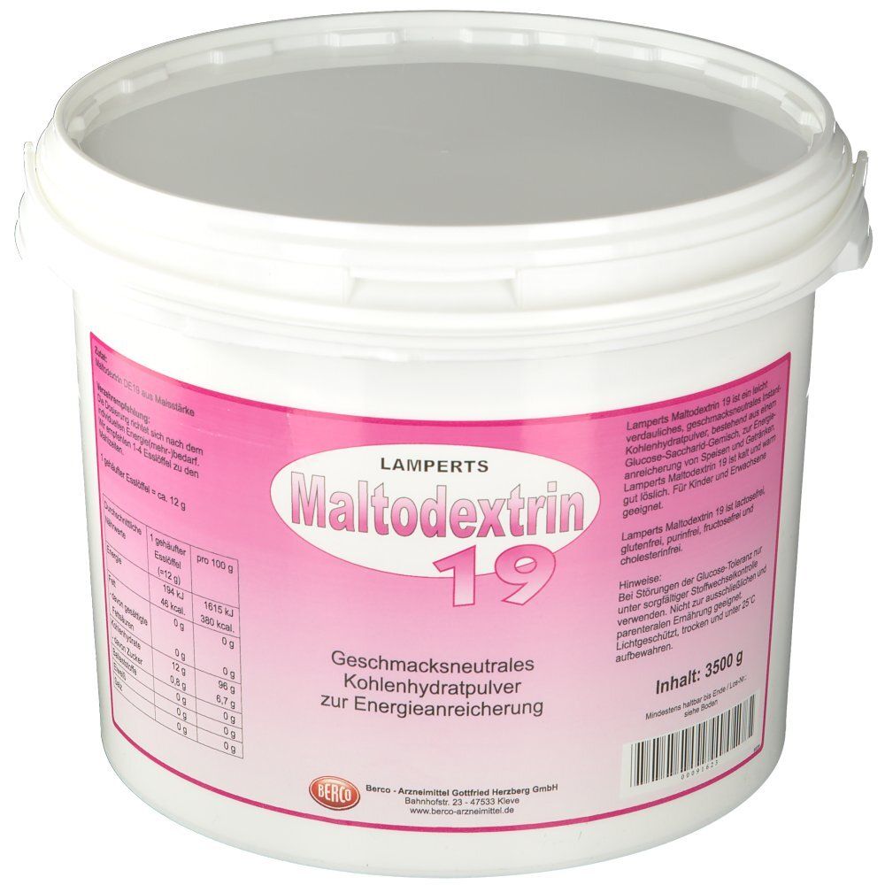 Maltodextrin 19 Lamperts Pulver 3500 g