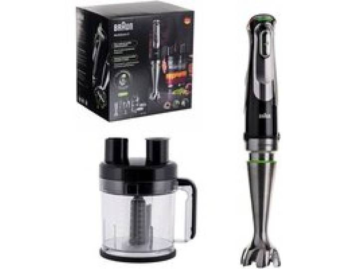 Mixeur plongeant - Braun - MQ9195XLI - 1200 W - ActiveBlade - Easy SmartSpeed - Bol 2 l - Récipient 600 ml