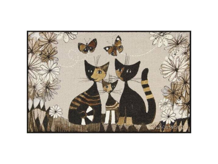 Rosina Wachtmeister Fussmatte Gatti con Fiori