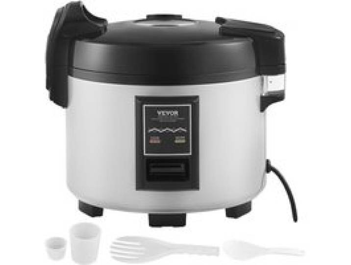 VEVOR Cuiseur à Riz Commercial, Auto-cuiseur de Riz 60 Tasses 13 Litres, Grand Pot Intérieur Antiadhésif, Cuisson Rapide, Maintien au Chaud 24 Heures, avec Tasse Doseur et Spatule, pour Restaurant