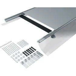 Hager BKF600065 Bodenkanal estrichbündig mit Folie Stahlblech BKF 600x(65-110)mm  - 2,4 Meter