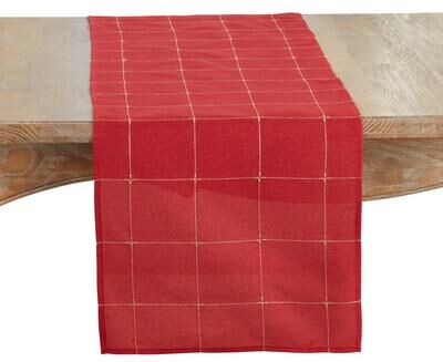 Saro Lifestyle "Embroidered Table Runner - 16""x70"""