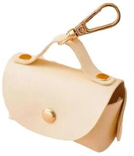 Uplifted Goods Stylish Faux Leather Canine Waste Management Shield beige