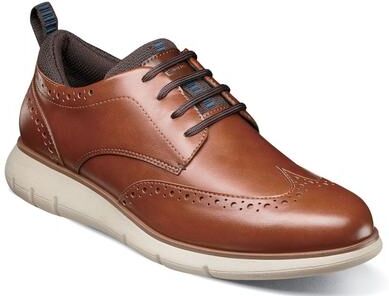 Nunn Bush Stance Wingtip Oxford Shoes - Mens 13 Brown Oxford W