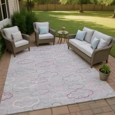 Addison Rugs Machine Washable Indoor/ Outdoor Modern Clouds Chantille Rug