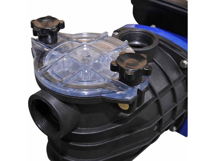 vidaXL Schwimmbadpumpe Umwälzpumpe Poolpumpe Pumpe elektronik blau 500W