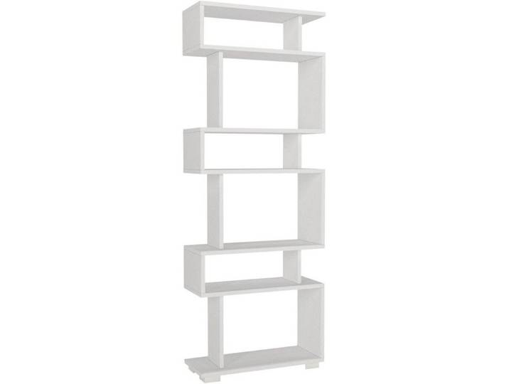 Bibliothèque déstructurée 6 niches blanche 60 cm - Rina