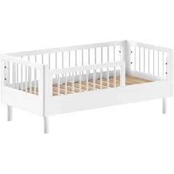 JUNIORBETT 70x140 Keeley Buche Weiß Holz Komfort Stabil Modern