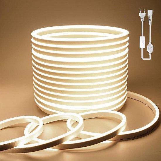 WAN Neon LED Strip Natuurlijk Wit - Flexibele IP65 Waterdichte Interieurverlichting - 2 Meter